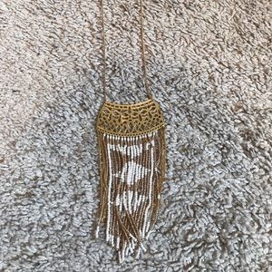 EUC gold and white Stella & Dot necklace!